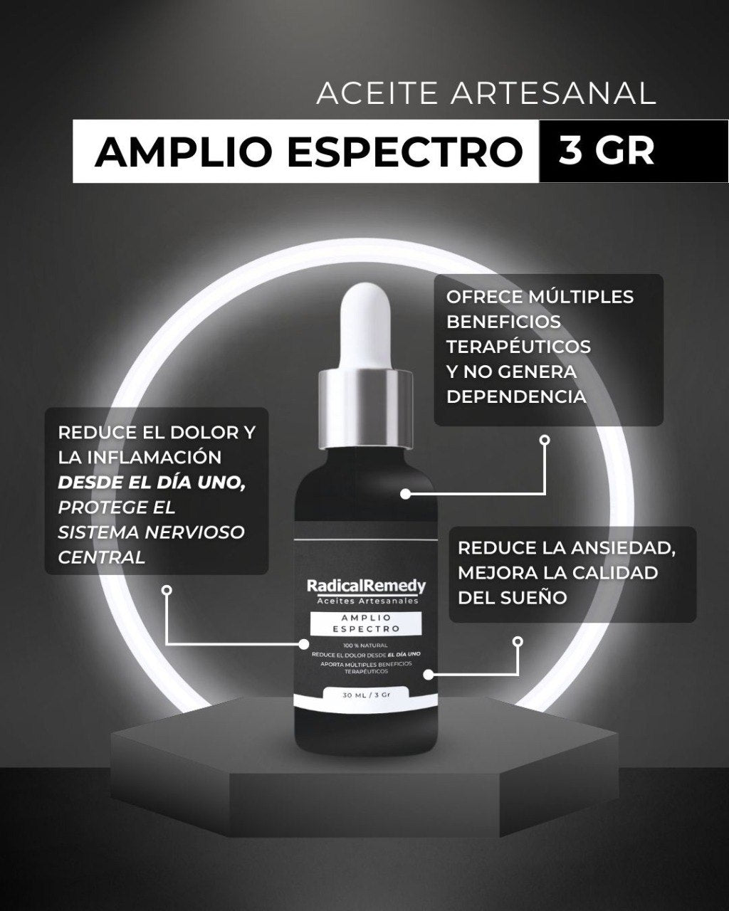 Aceite Herbal de Amplio Espectro 3gr - RadicalRemedy
