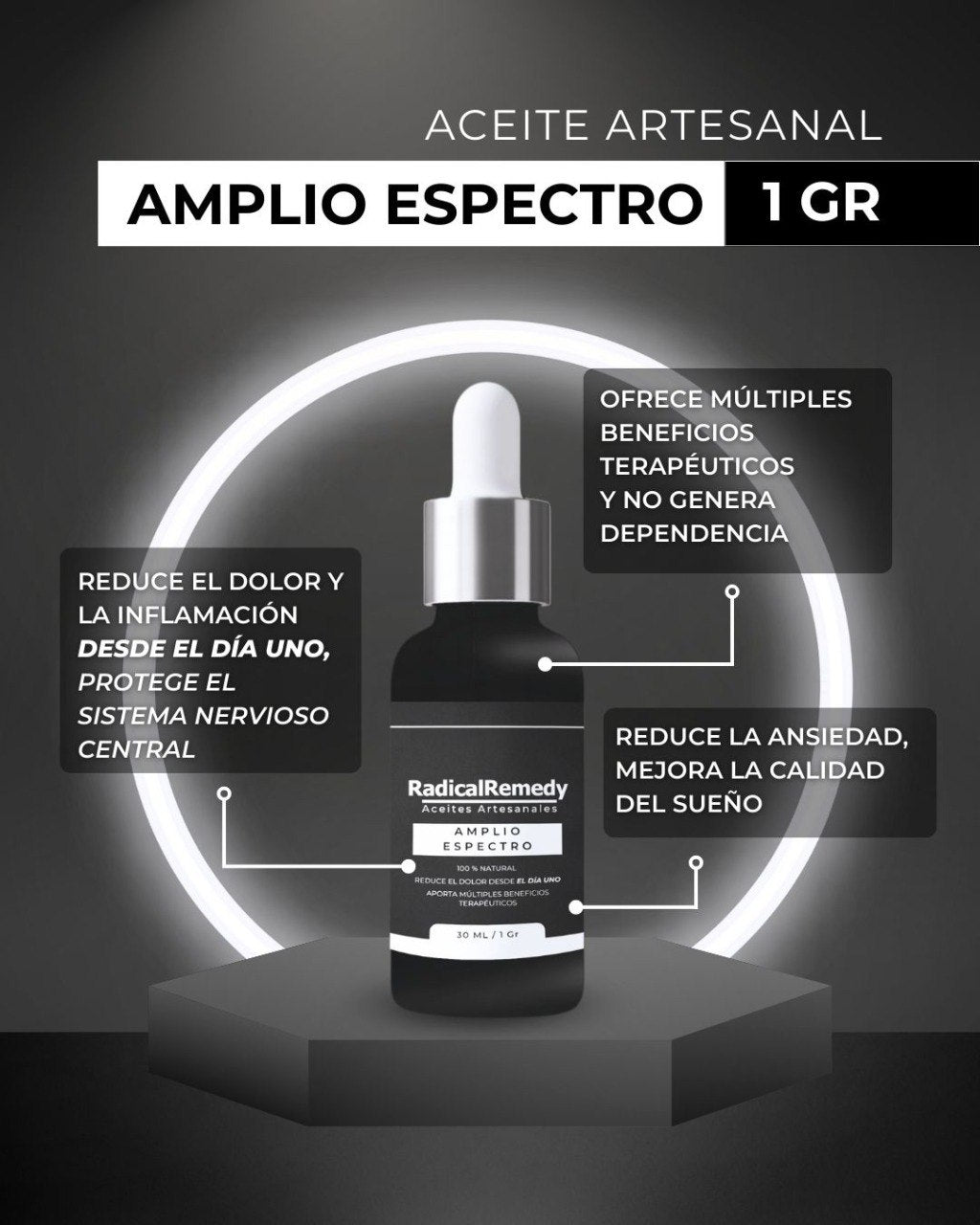 Aceite Herbal de Amplio Espectro 1gr - RadicalRemedy