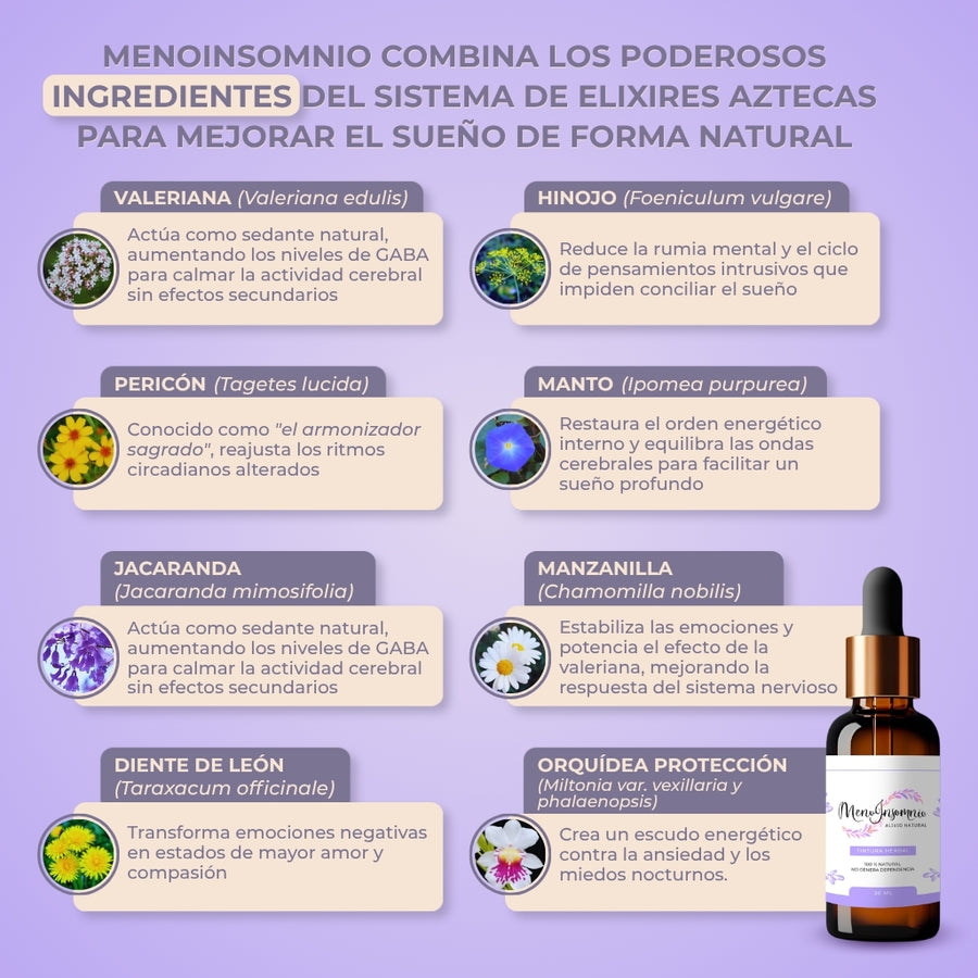 Ingredientes MenoInsomnio