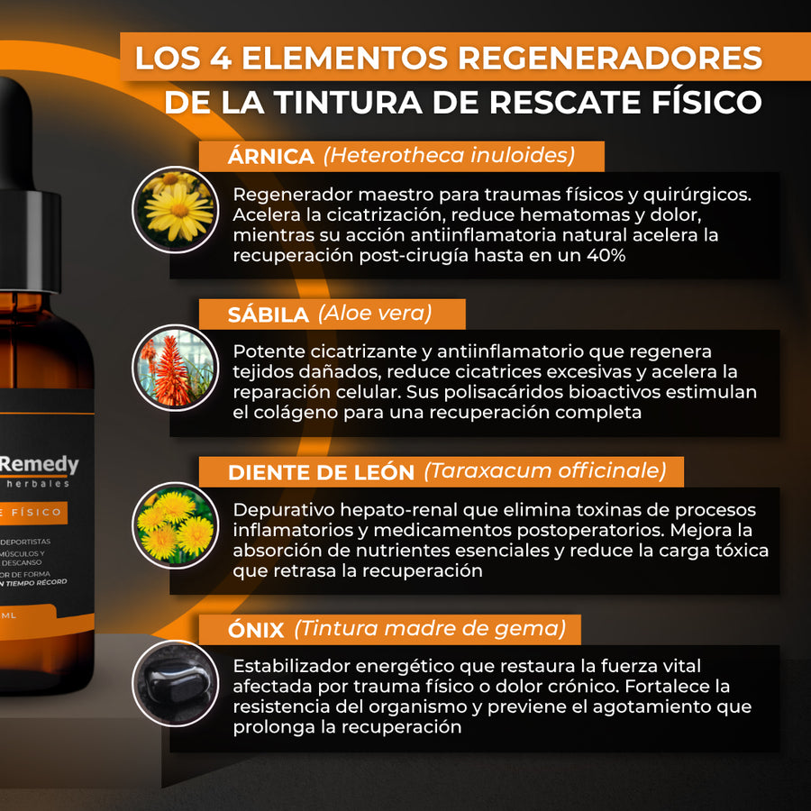 Ingredientes Rescate Físico